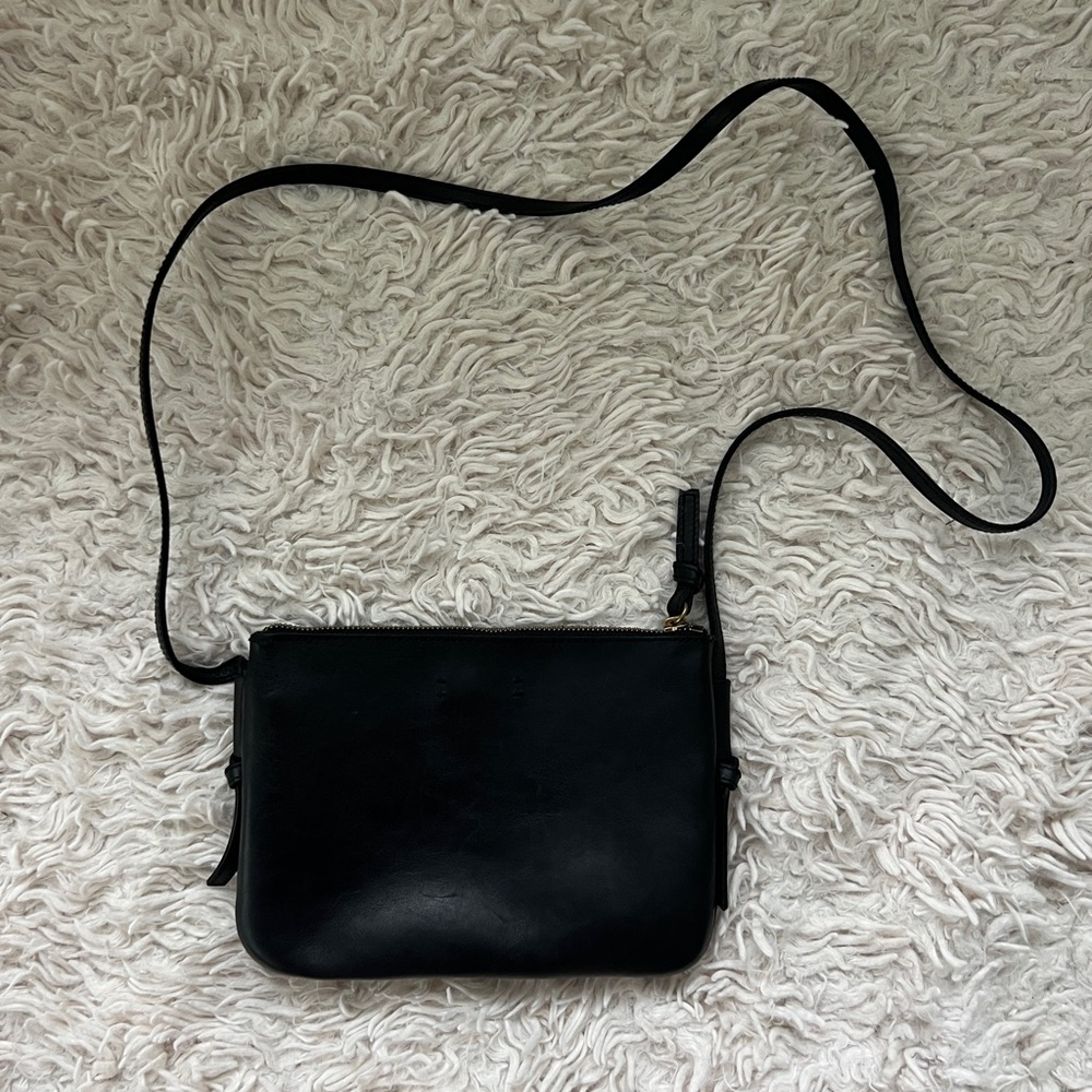 Black Madewell leather crossbody bag